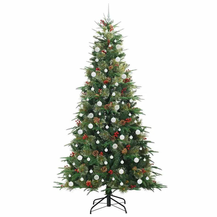 Sapin de Noël Artificiel à Branches Articulées Vert 240 cm - 4