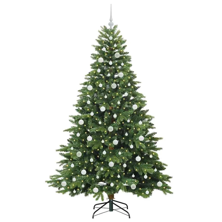 Sapin de Noël artificiel avec 300 LED Vert 210 cm PE et PVC - 3