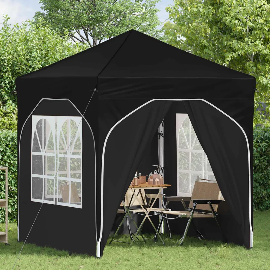 Tente de fête pop-up 192 x 192 x 245 cm Noir - 3