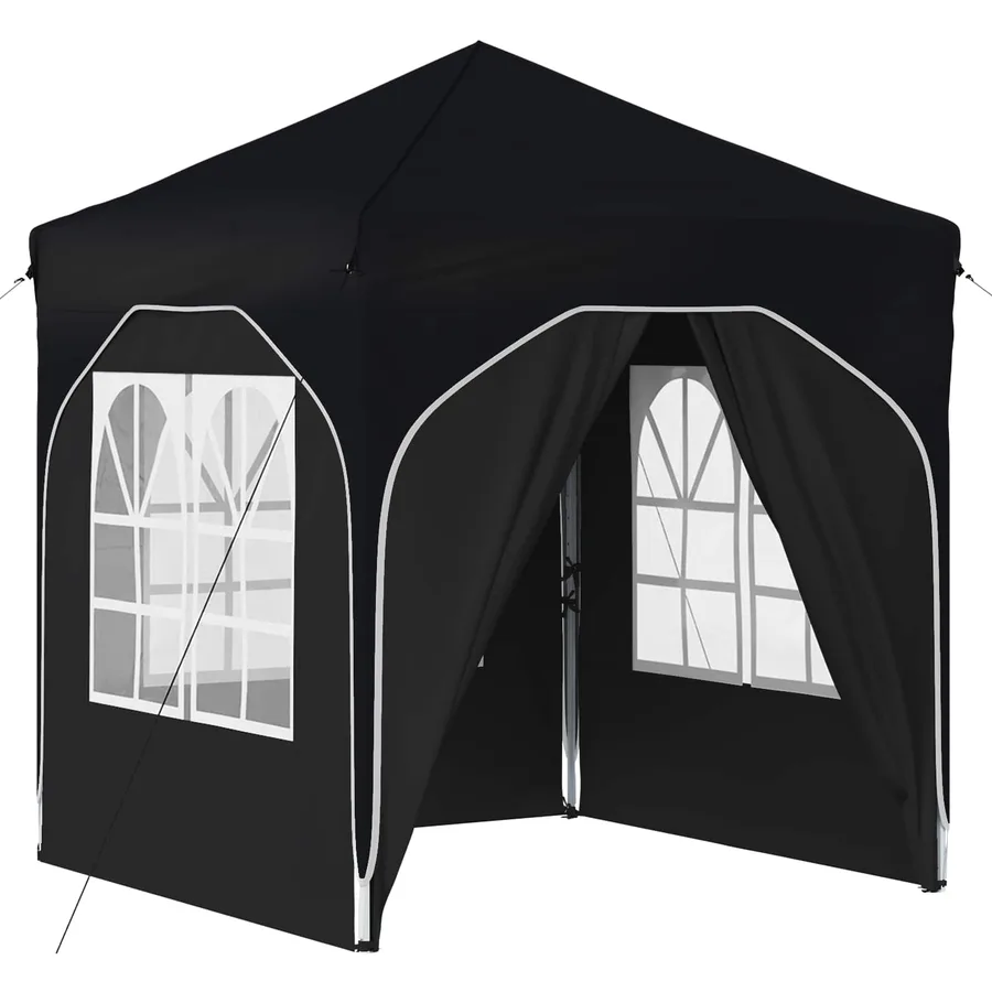 Tente de fête pop-up 192 x 192 x 245 cm Anthracite - 2