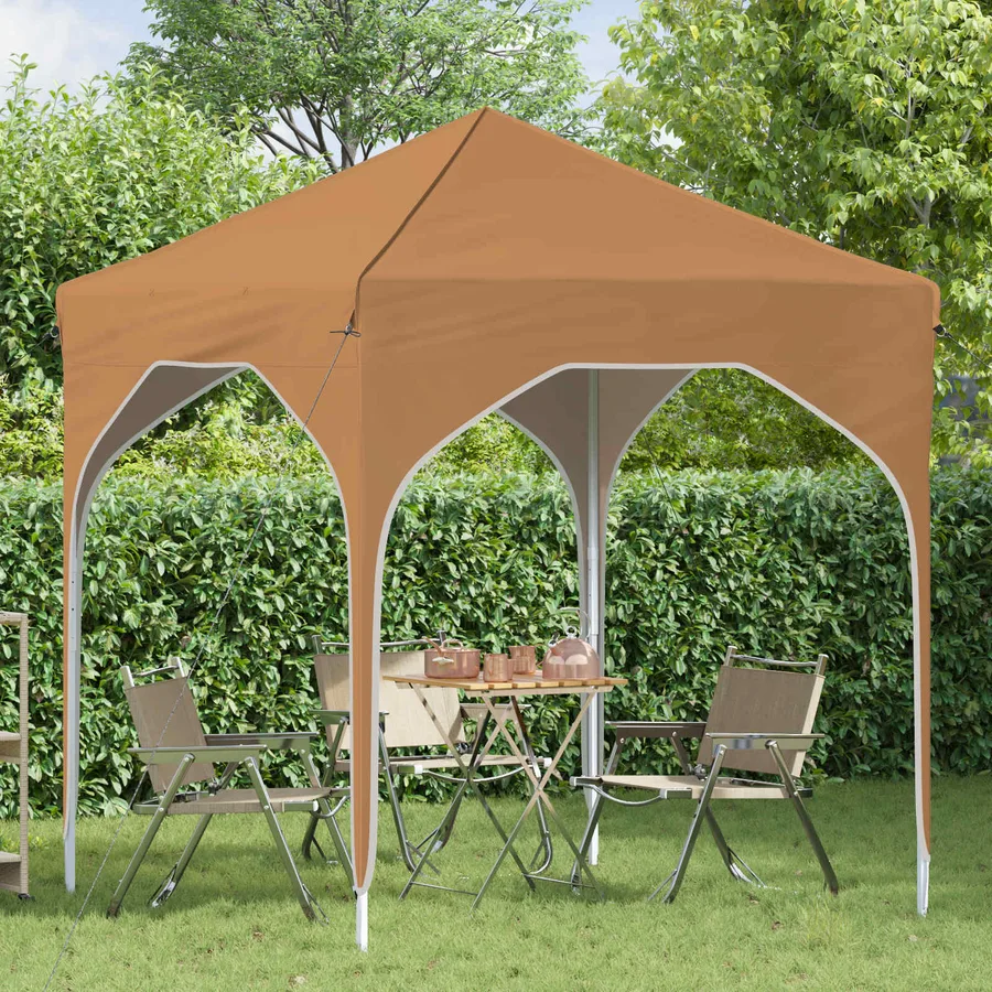 Tente de fête pop-up 194 x 194 x 245 cm Beige - 3
