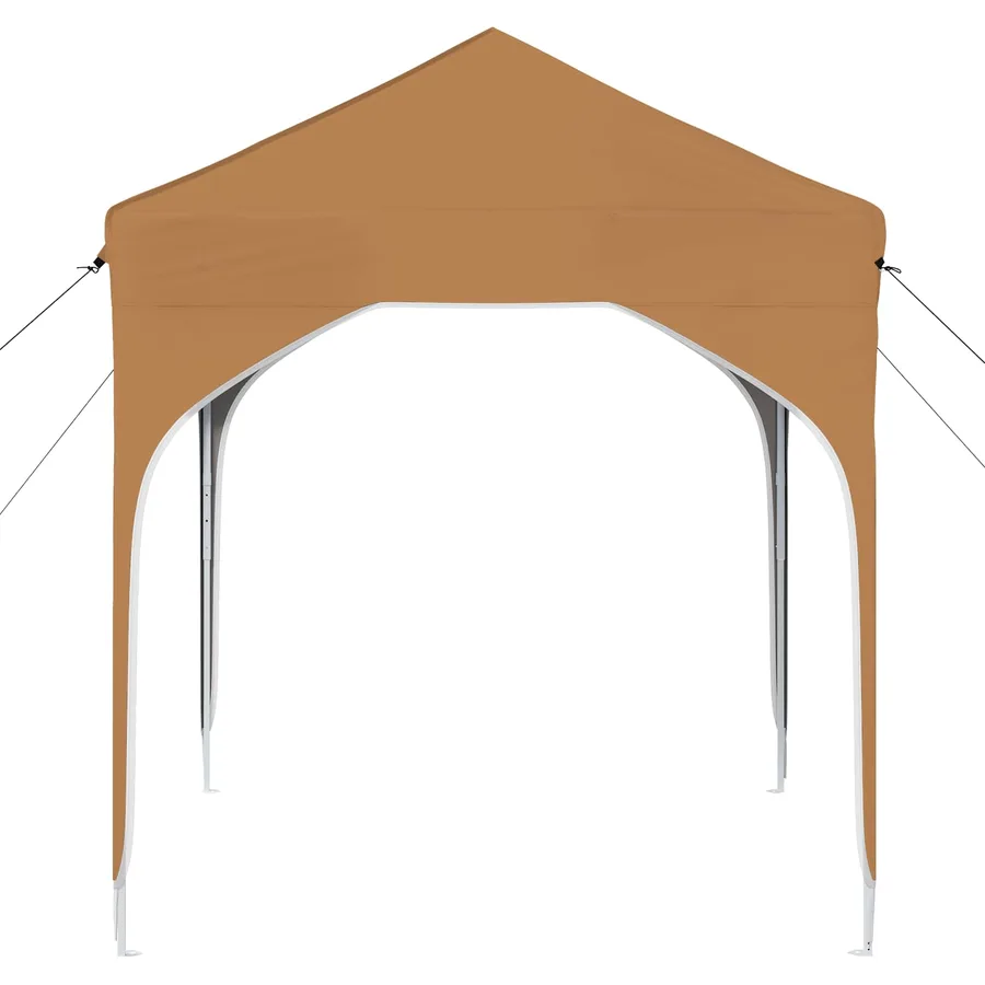 Tente de fête pop-up 194 x 194 x 245 cm Beige - 6