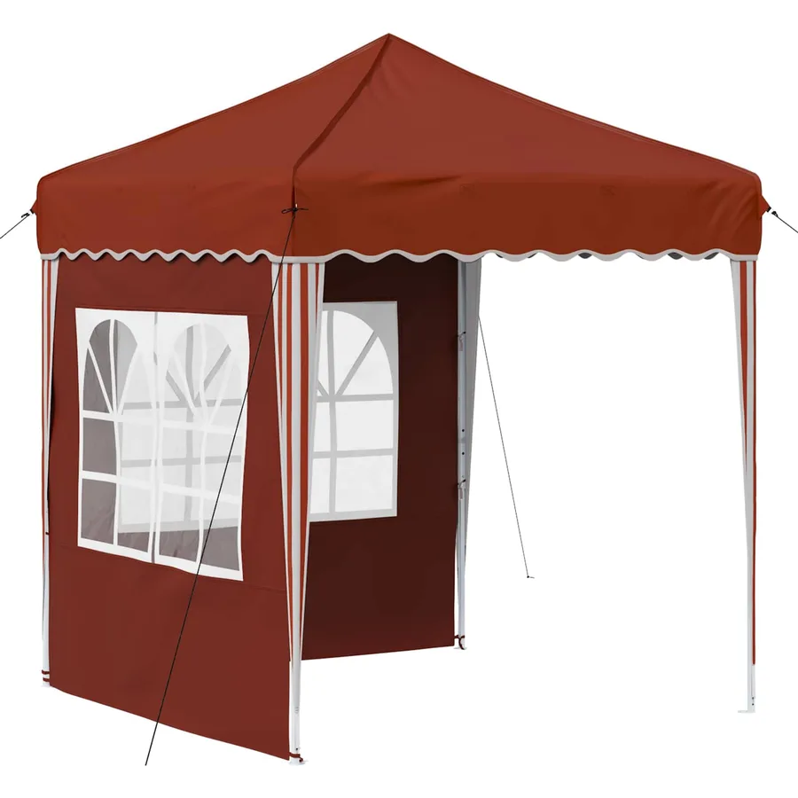 Tente de fête pop-up 195 x 195 x 245 cm Terre cuite - 2