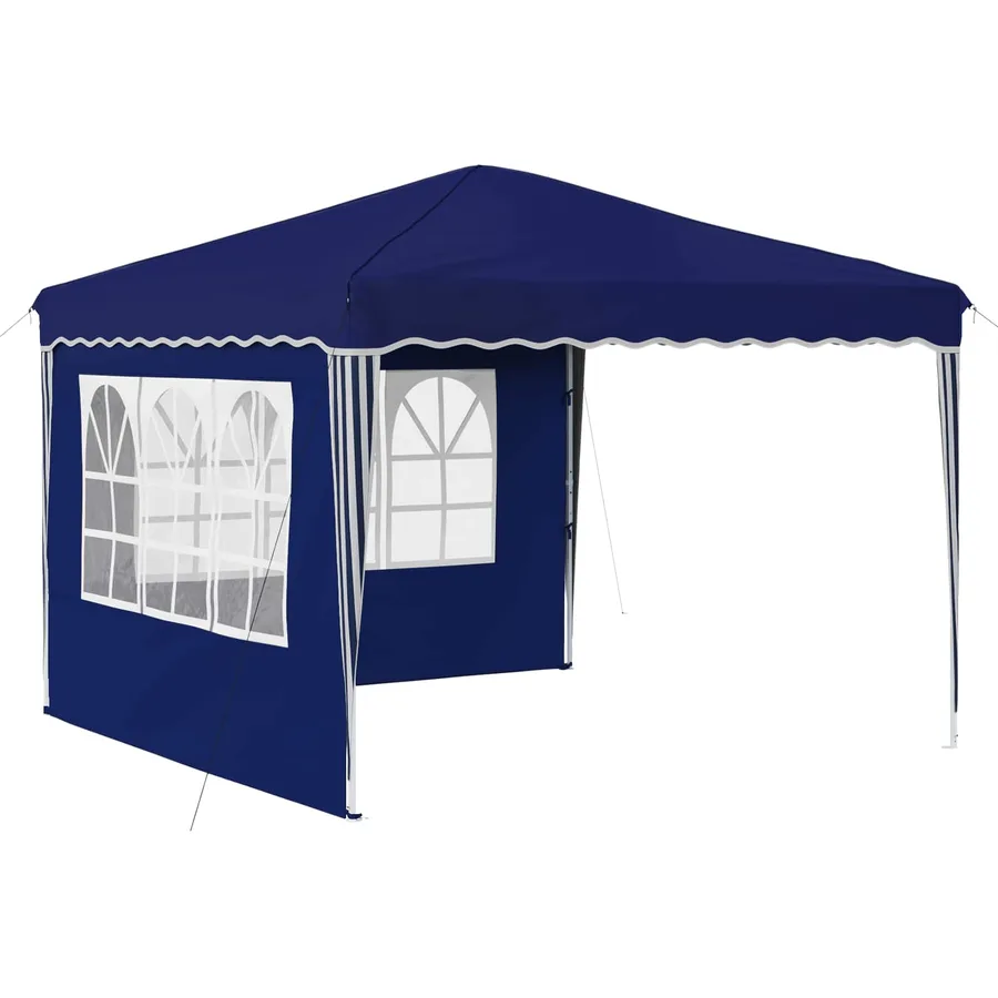 Tente de fête pop-up 288 x 288 x 245 cm Bleu Tissu Oxford - 2
