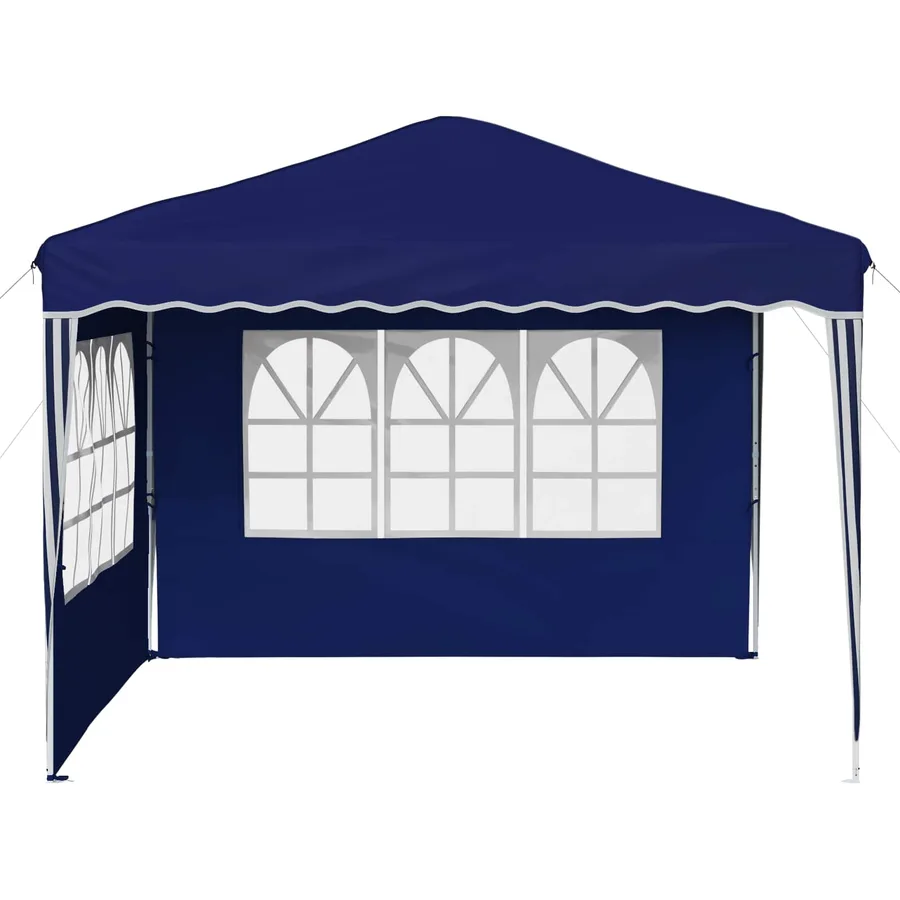 Tente de fête pop-up 288 x 288 x 245 cm Bleu Tissu Oxford - 6
