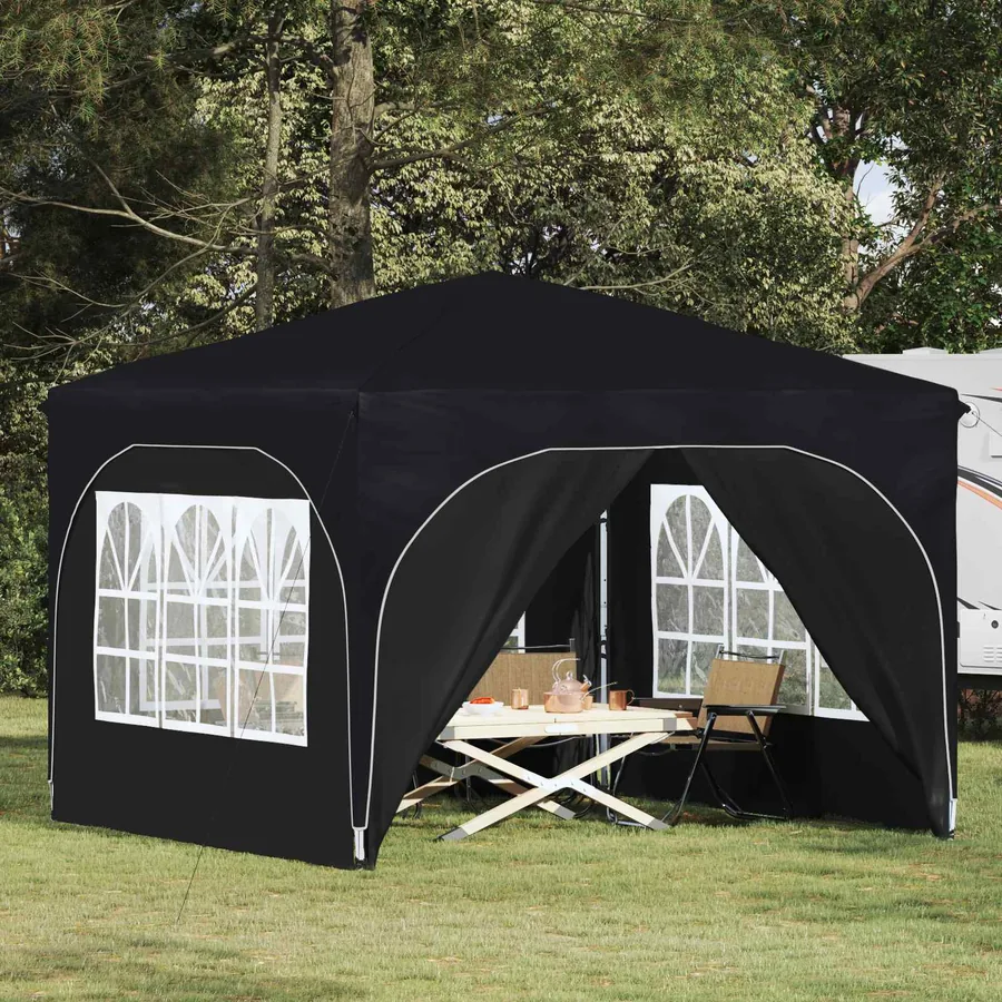 Tente de fête pop-up 290 x 290 x 245 cm Anthracite