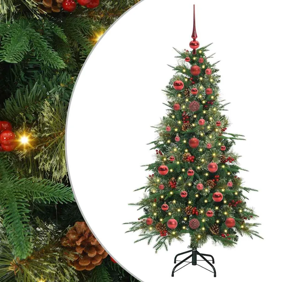 Sapin de Noël Artificiel à Branches Articulées Vert 120 cm - 2