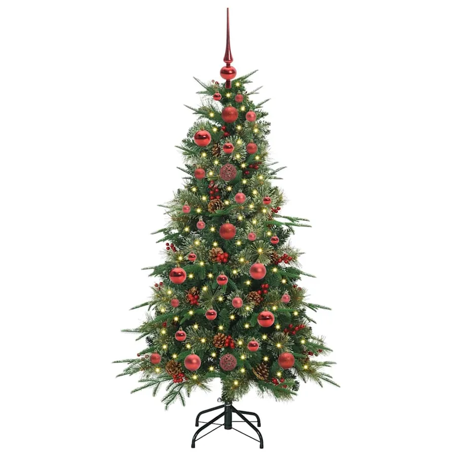 Sapin de Noël Artificiel à Branches Articulées Vert 120 cm - 3