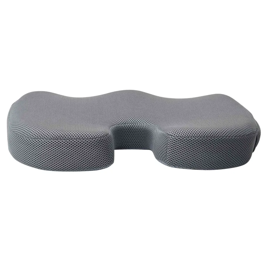 Coussin d’assise Gris 47 x 37 x 8 cm Mousse à mémoire de forme - 4