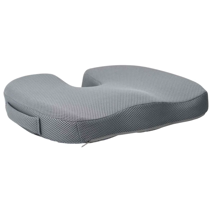 Coussin d’assise Gris 47 x 37 x 8 cm Mousse à mémoire de forme - 6