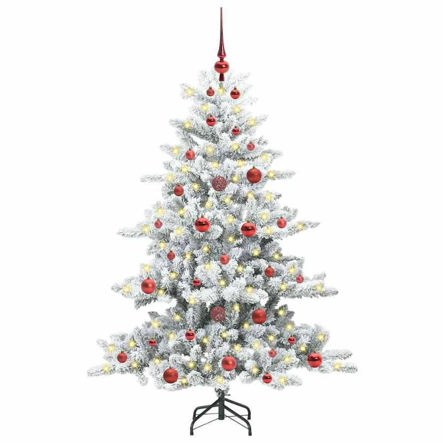 Sapin de Noël Artificiel à Branches Articulées Blanc 150 cm - 3