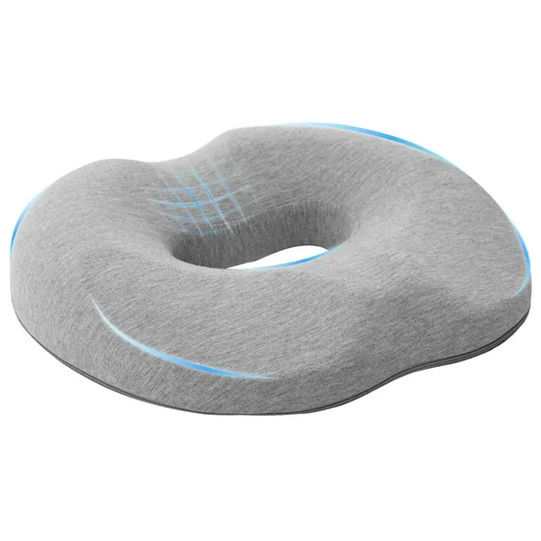 Coussin d’assise Couleur unie Gris clair 42 x 36,5 x 8 cm