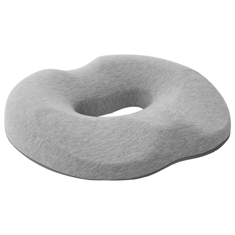 Coussin d’assise Couleur unie Gris clair 42 x 36,5 x 8 cm - 3