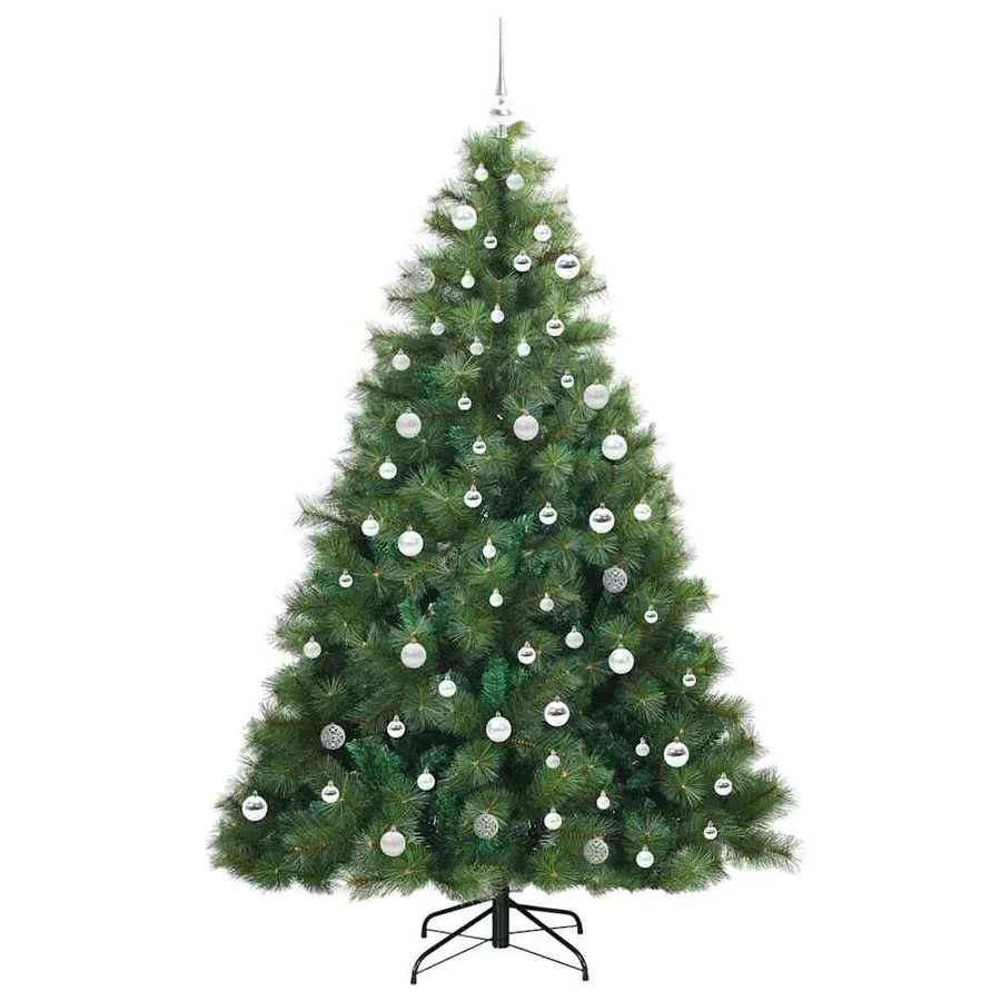 Sapin de Noël artificiel avec 300 LED Vert 210 cm PE et PVC - 4