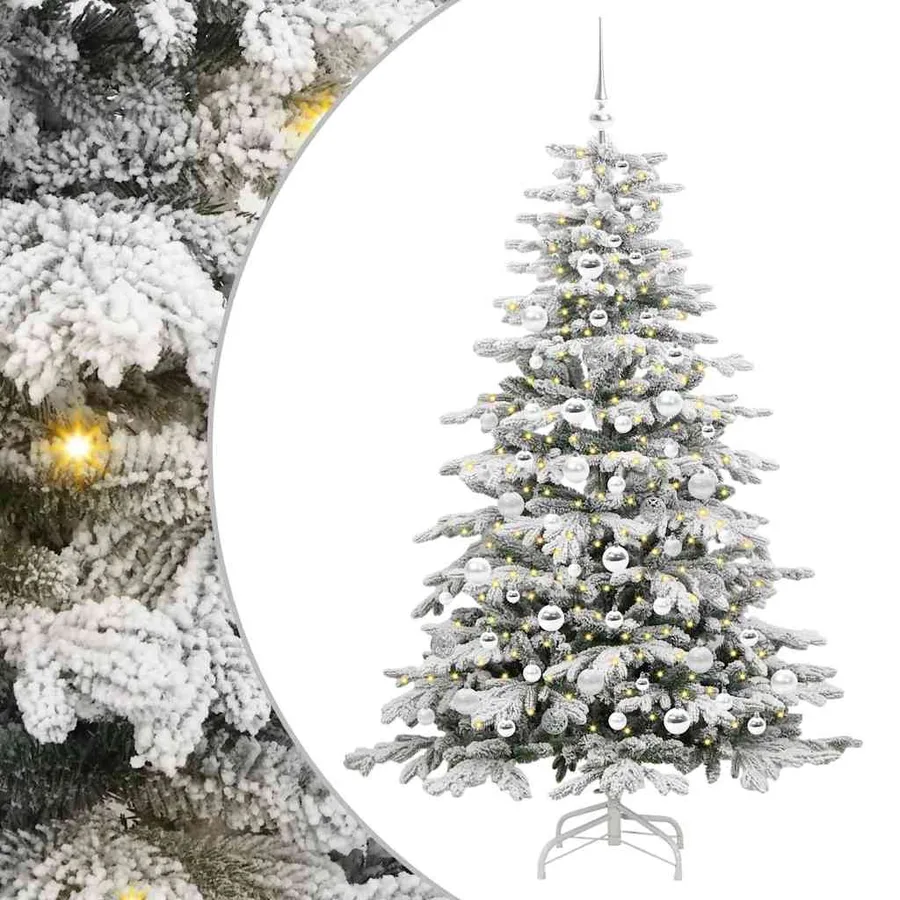 Sapin de Noël Artificiel à Branches Articulées Blanc 180 cm - 2