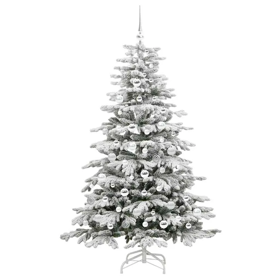 Sapin de Noël Artificiel à Branches Articulées Blanc 180 cm - 4