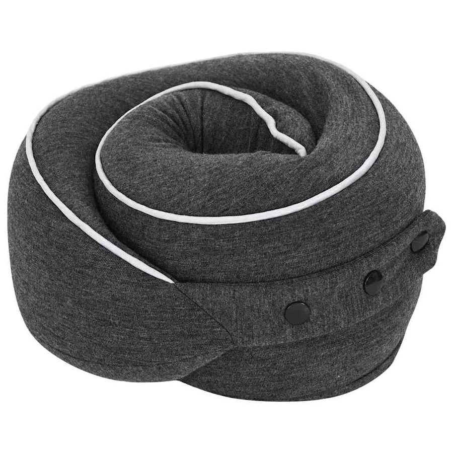 Coussin de voyage pour le cou Gris foncé - 4
