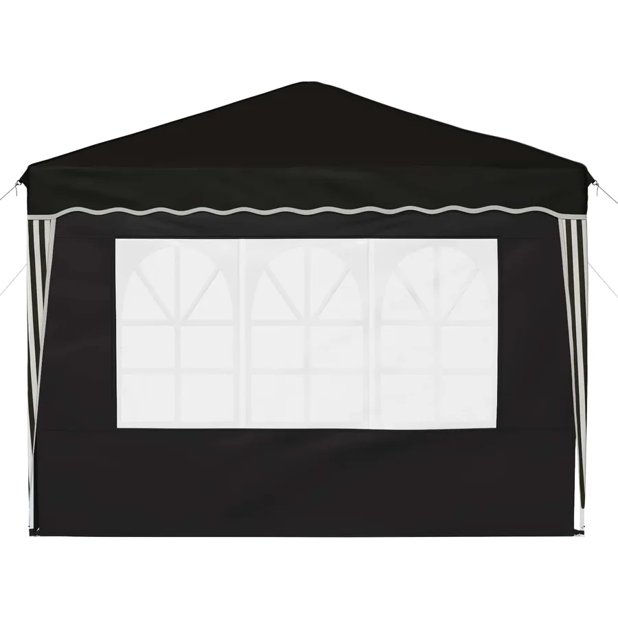 Tente de fête pop-up 288 x 288 x 245 cm Noir Tissu Oxford - 7