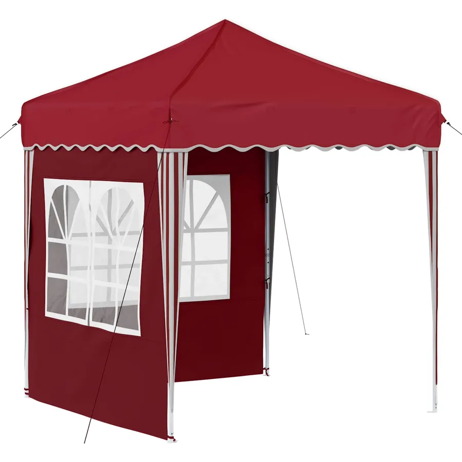 Tente de fête pop-up 195 x 195 x 245 cm Bordeaux Tissu Oxford - 2