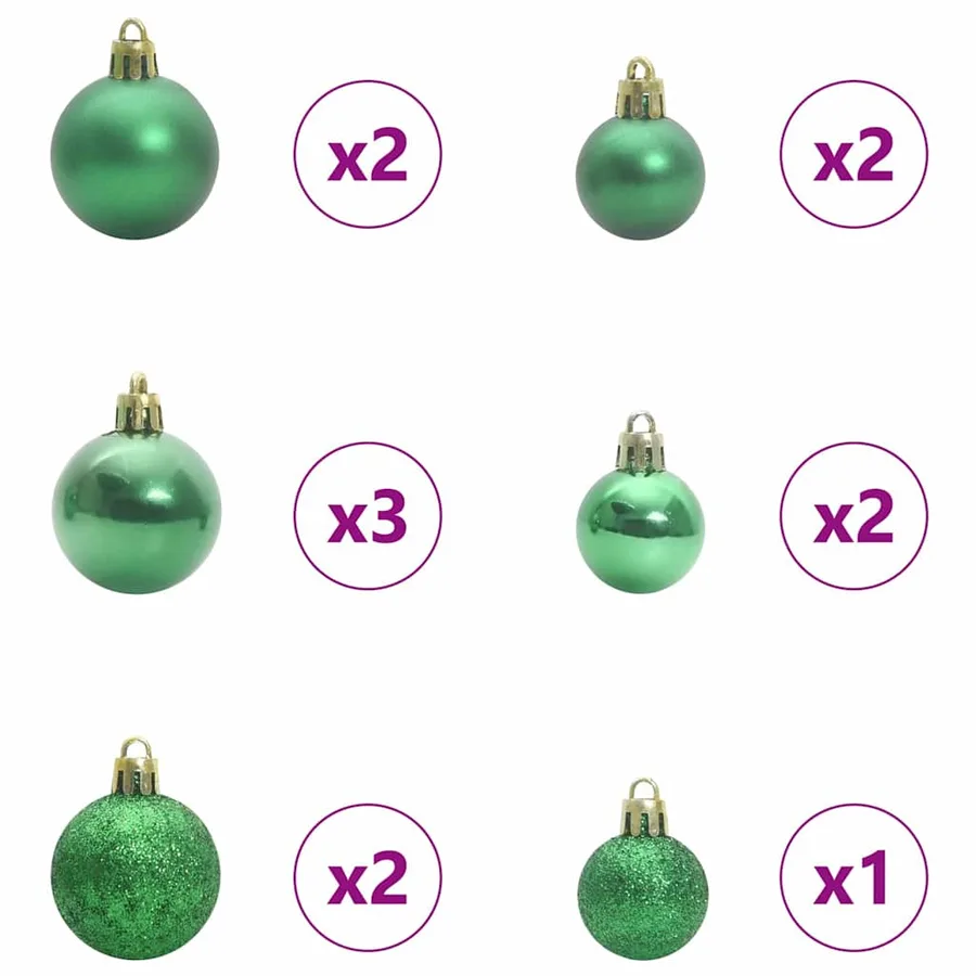 Sapin de Noël avec 150 LED avec support Vert 90 cm PE - 5