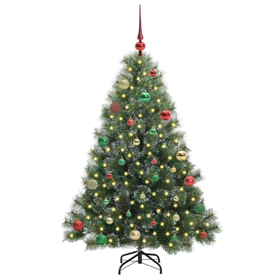 Sapin de Noël artificiel avec 150 LED Vert 150 cm PE et PVC - 3
