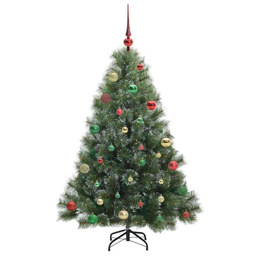 Sapin de Noël artificiel avec 150 LED Vert 150 cm PE et PVC - 6