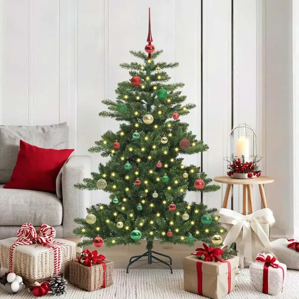 Sapin de Noël Artificiel à Branches Articulées Vert 150 cm