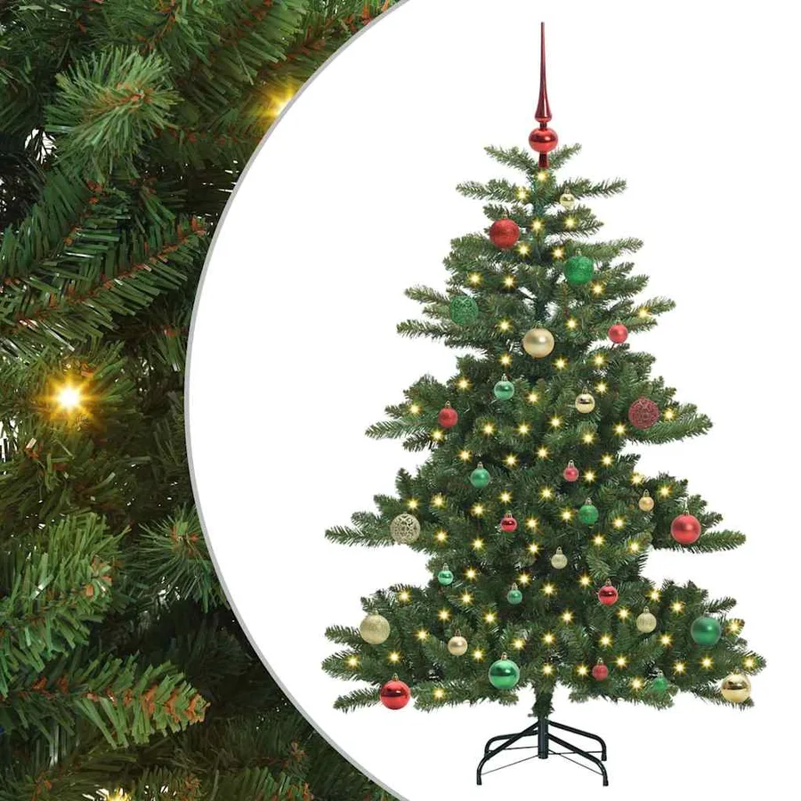 Sapin de Noël Artificiel à Branches Articulées Vert 150 cm - 2