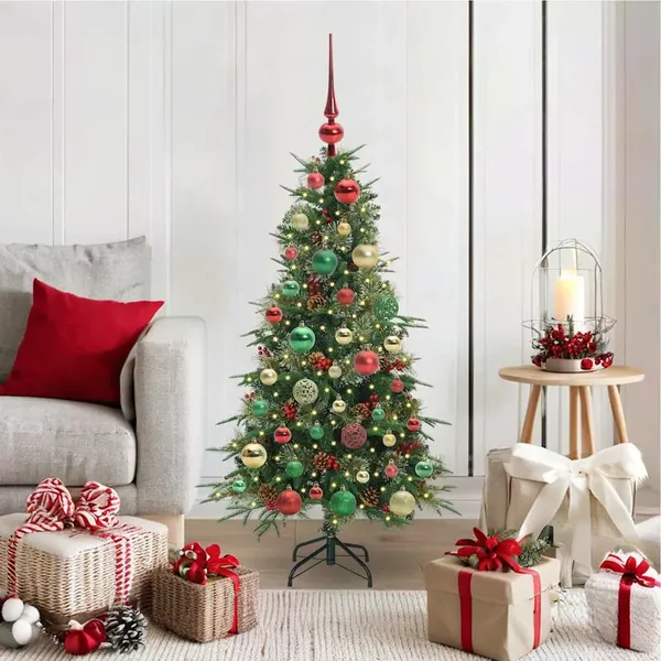 Sapin de Noël Artificiel à Branches Articulées Vert 120 cm