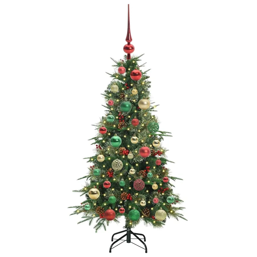 Sapin de Noël Artificiel à Branches Articulées Vert 120 cm - 3