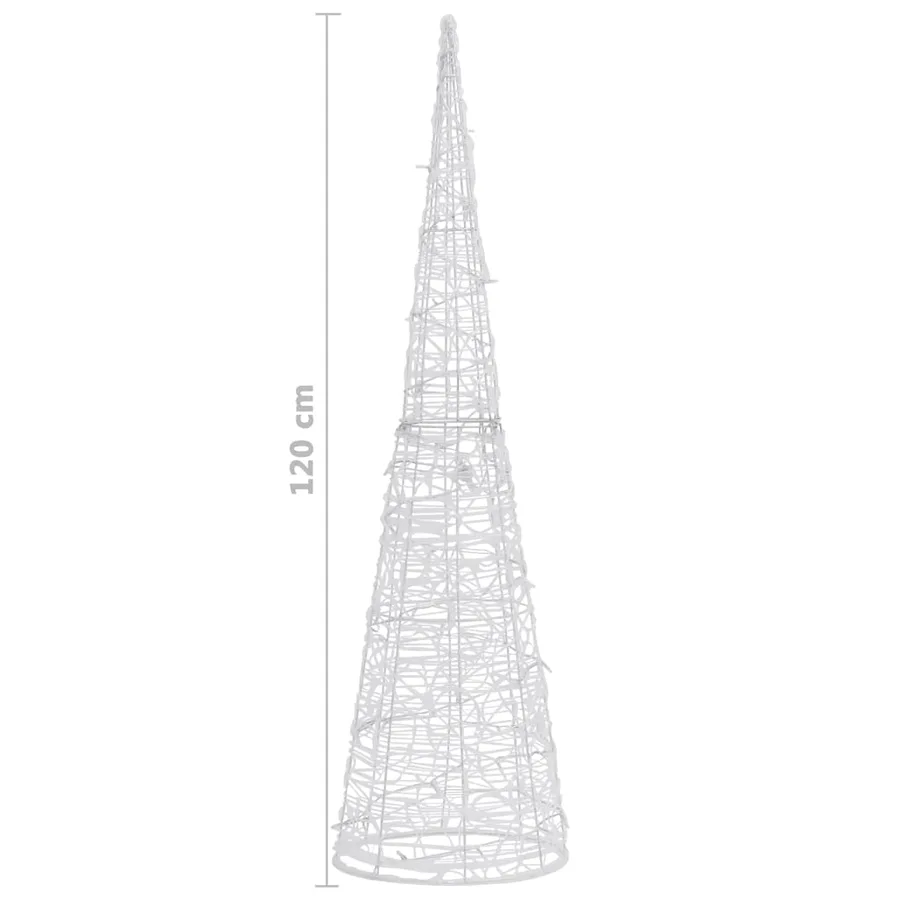 Cône lumineux décoratif pyramide à LED Acrylique Bleu 120 cm - 7