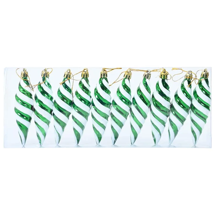 Boule en forme de spirale de Noël 40 pcs Vert Plastique - 3