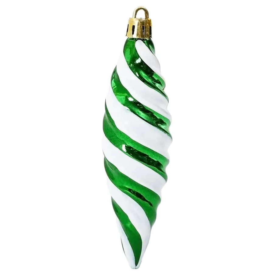Boule en forme de spirale de Noël 40 pcs Vert Plastique - 4