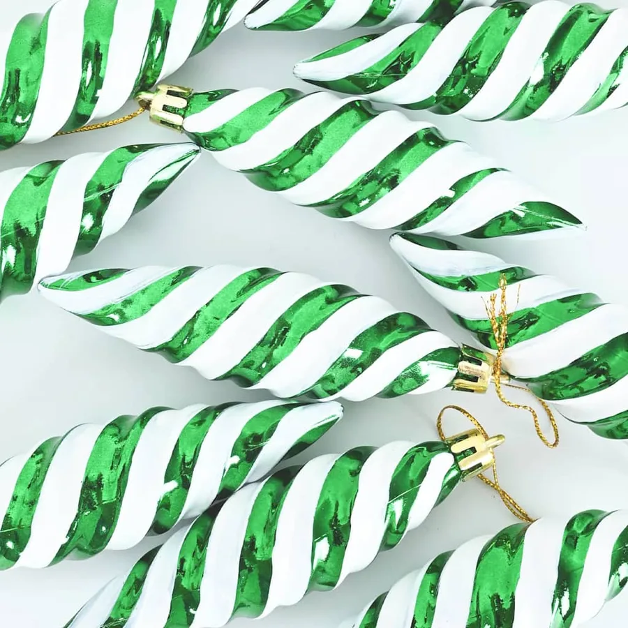 Boule en forme de spirale de Noël 40 pcs Vert Plastique - 5
