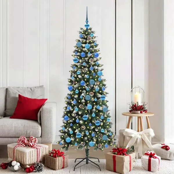 Sapin de Noël artificiel Vert 180 cm PVC, plastique et acier