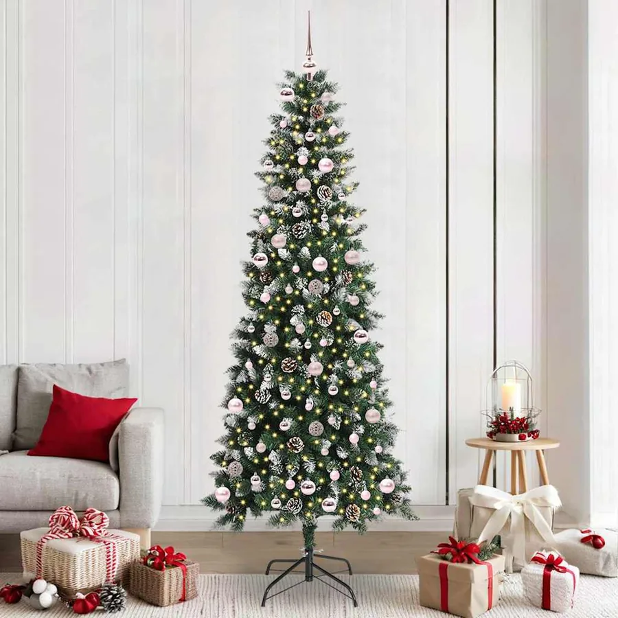 Sapin de Noël artificiel Vert 240 cm PVC, plastique et acier