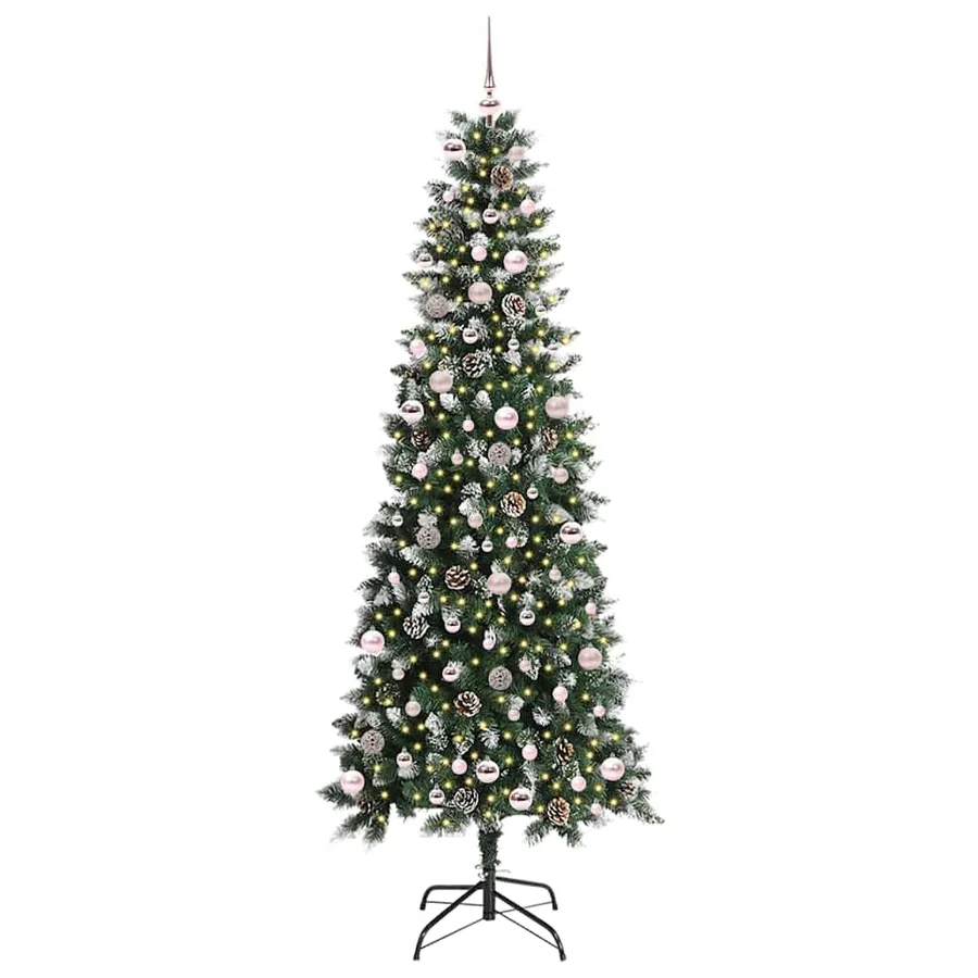 Sapin de Noël artificiel Vert 240 cm PVC, plastique et acier - 3
