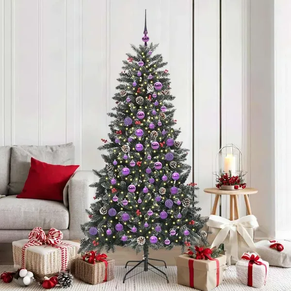 Sapin de Noël artificiel Vert 180 cm PVC, plastique et acier