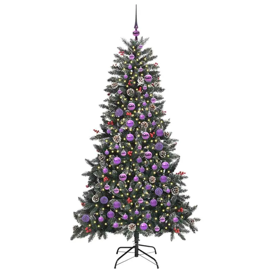 Sapin de Noël artificiel Vert 180 cm PVC, plastique et acier - 3