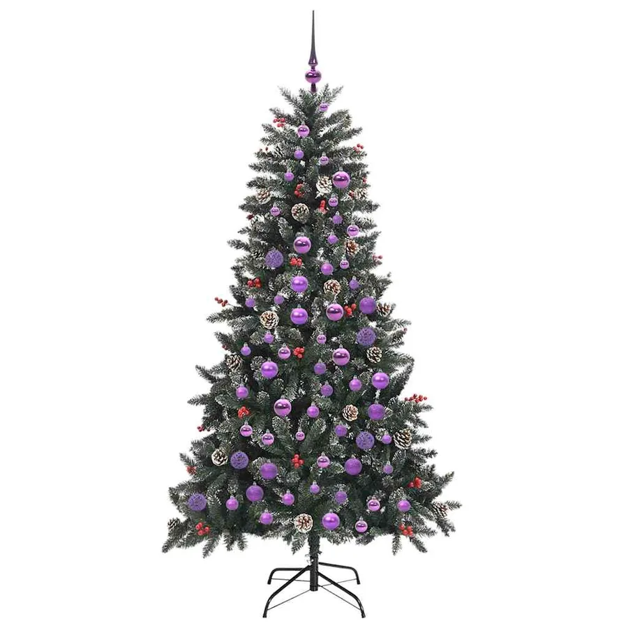 Sapin de Noël artificiel Vert 180 cm PVC, plastique et acier - 4