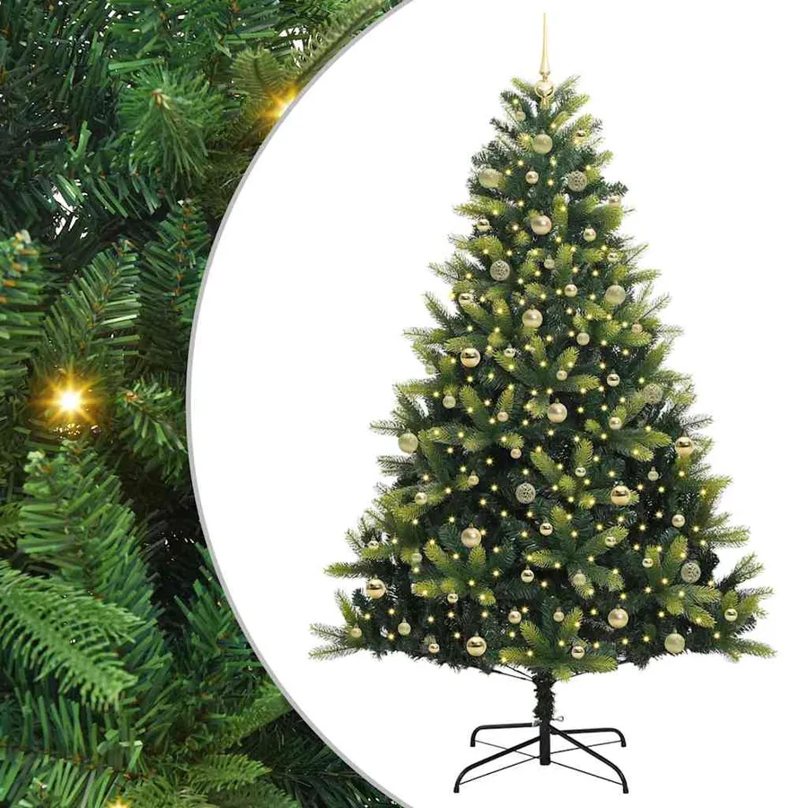 Arbre de Noël artificiel en silicone flexible 300 LEDs 240 cm - 2