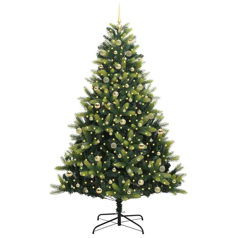 Arbre de Noël artificiel en silicone flexible 300 LEDs 240 cm - 3