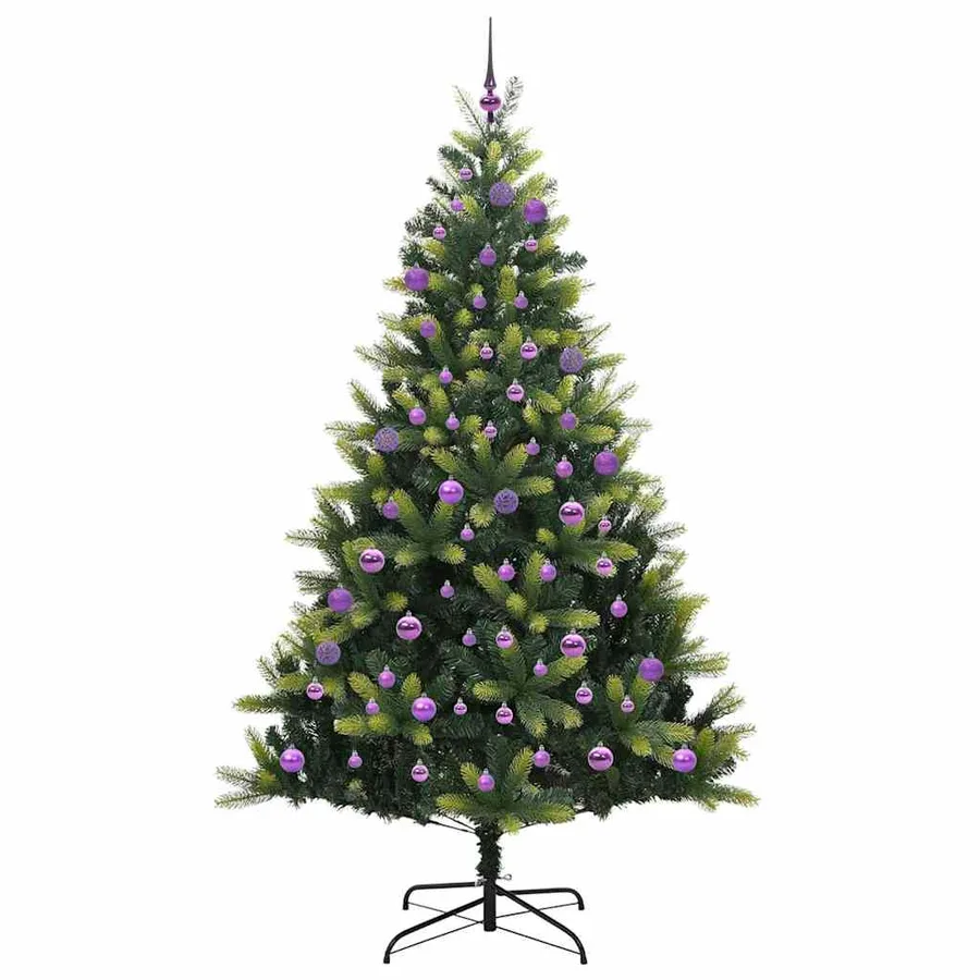 Arbre de Noël artificiel en silicone flexible 300 LEDs 180 cm - 4