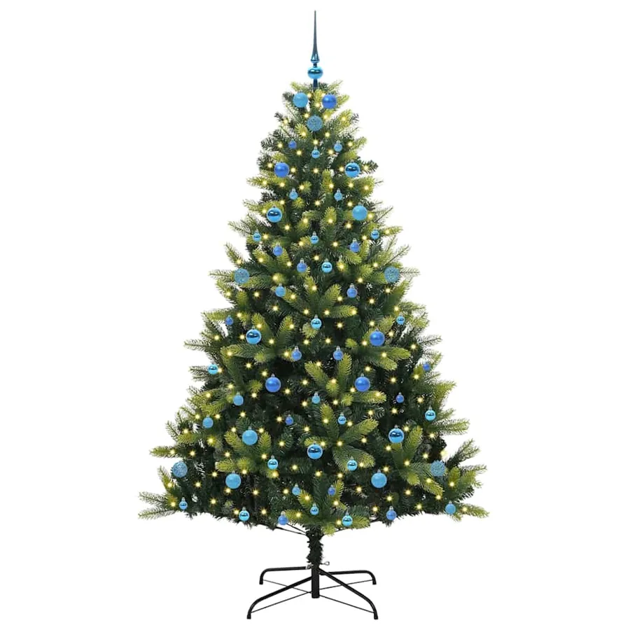 Arbre de Noël artificiel en silicone flexible 300 LEDs 210 cm - 3