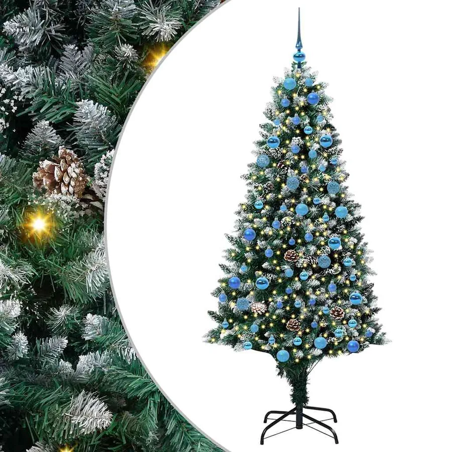 Sapin de Noël artificiel Vert 180 cm PVC, Acier et Plastique - 2