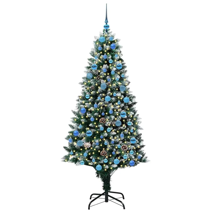 Sapin de Noël artificiel Vert 180 cm PVC, Acier et Plastique - 3
