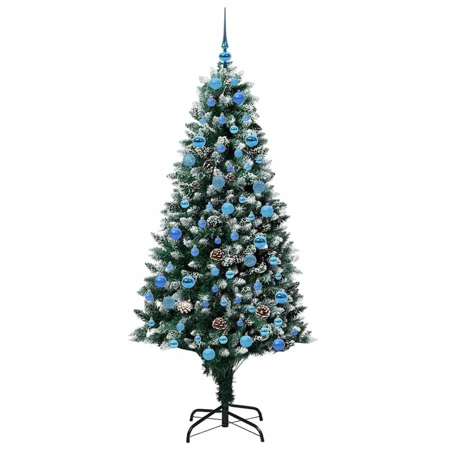 Sapin de Noël artificiel Vert 180 cm PVC, Acier et Plastique - 4