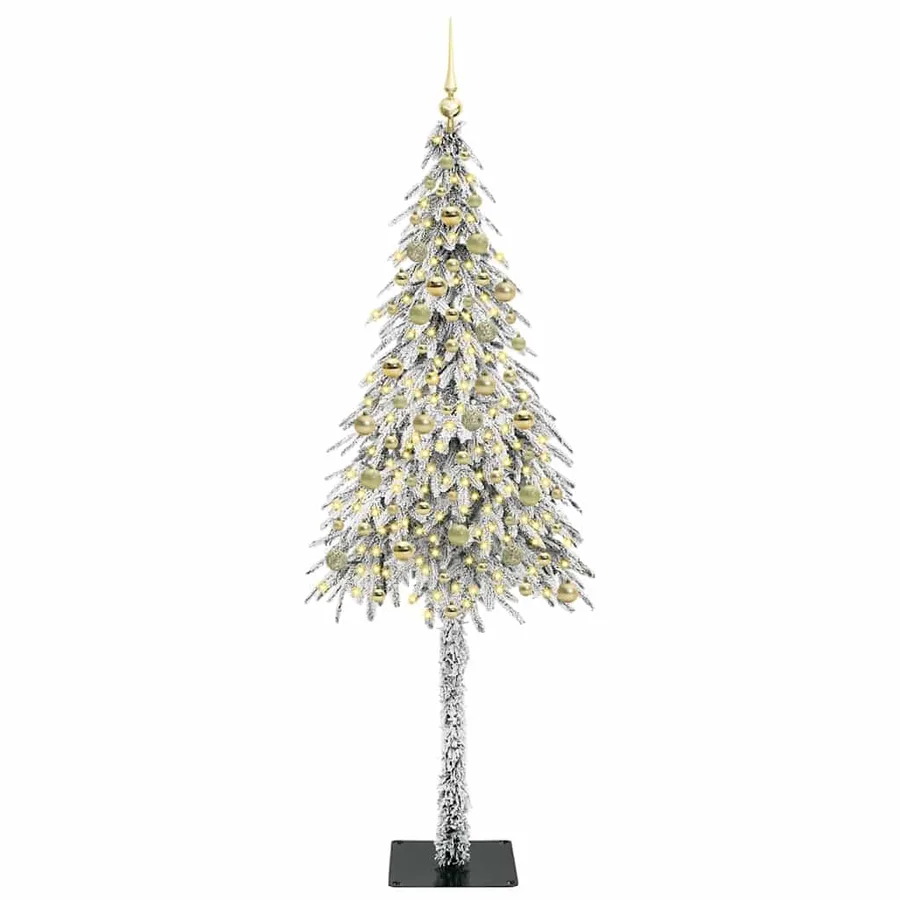 Sapin de Noël avec 300 LED Blanc 210 cm PE et Acier - 3