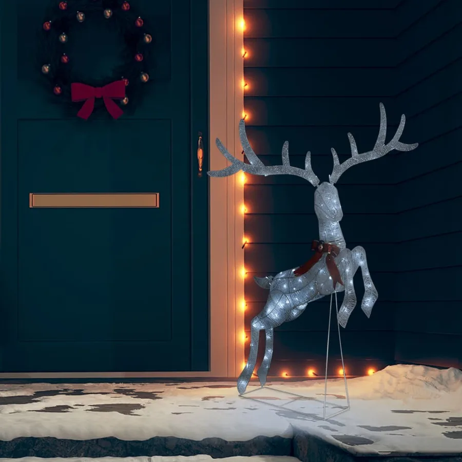 Renne volant de décoration de Noël 120 LED Blanc froid Blanc - 3