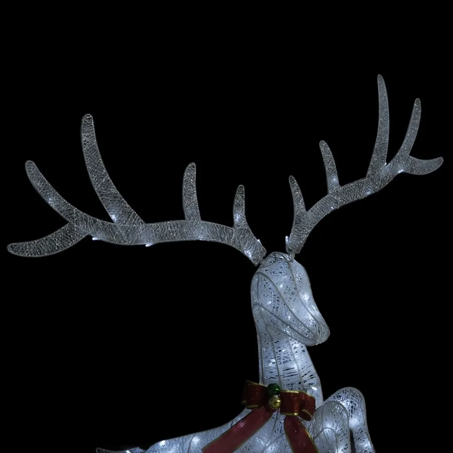 Renne volant de décoration de Noël 120 LED Blanc froid Blanc - 4